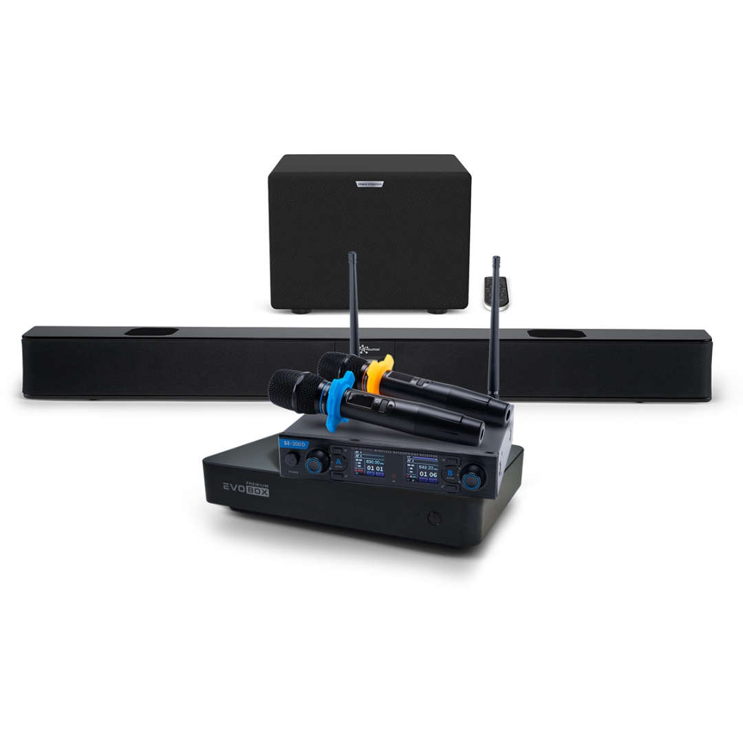 Hi-End караоке-система EVOBOX Premium + EvoSoundBar (саундбар с караоке) в Смоленске