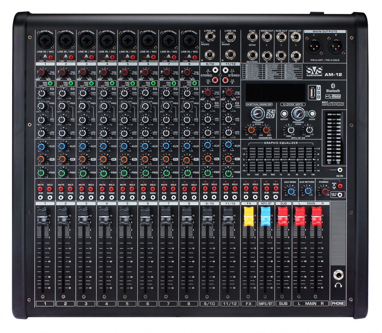 SVS Audiotechnik mixers AM-12 Микшерный пульт аналоговый, 12-канальный в Смоленске