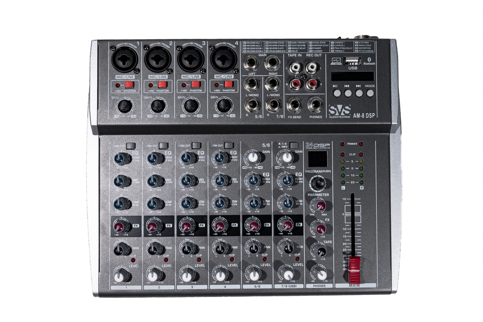 SVS Audiotechnik mixers AM-8 DSP Микшерный пульт аналоговый, 8-канальный в Смоленске